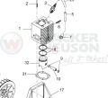 Pierścień tłoka WM80 45mm 5000045904 / 0045904