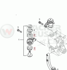Wkład gumowy poduszki silnika 1000086761