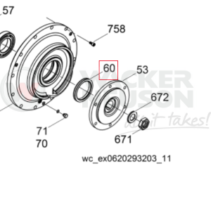 Uszczelniacz piasty bębna RT 5000119285 / 0119285