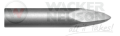Grot młota wyburzeniowego (szpicak) Ø 27 x 80 - 280 mm 5004001322