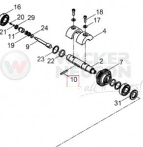Kołek wibratora DPU BPU 5000220073 / 0220073