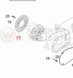 Koło zębate gąsienicy 04 EZ 1000258023