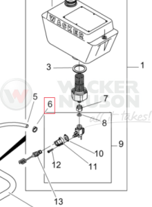 Obejma przewodu paliwa BS DS. 5000171698 / 0171698
