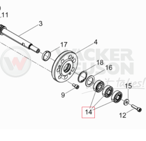 Łożysko wibratora DPU 5000044950 / 0044950