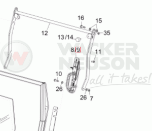 Uchwyt szyby Lewy ET EZ 1000171742