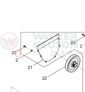 Pokrywa koła napędu wibratora DPU BPU 5000102721 / 0102721