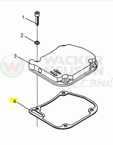 Uszczelka pokrywy zaworów 1D81 5000098445 / 0098445