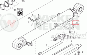 Prowadnica osłony siłownika 03 z3 ET EW 1000146695