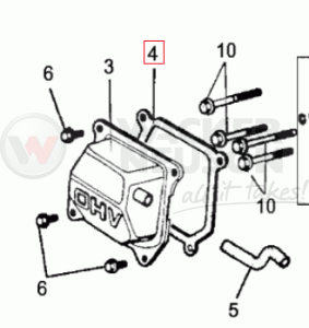 Uszczelka pokrywy zaworów GX120 5000070942 / 0070942