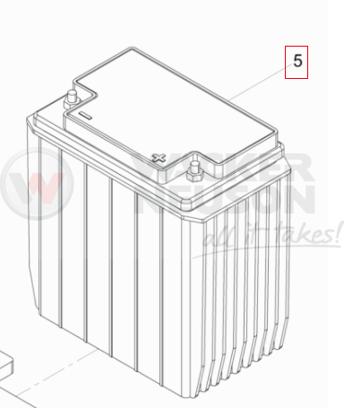 Akumulator kwasowy DPU 5000216552 / 0216552