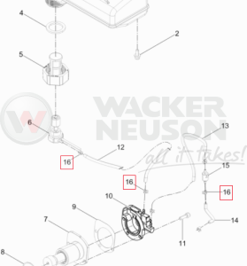 Opaska przewodu oleju BS 5100035982