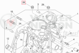 Uszczelnienie śruby głowicy 1D81 5100051909