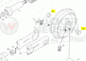 Tuleja koła napinającego EZ 03 1000266021