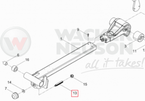 Szpilka dyszla BPU DPU 5000201009 / 0201009
