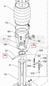 Zaślepka sworznia udaru BS 5001006925 / 1006925