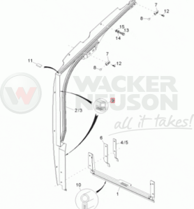 Uszczelka szyby drzwi WL 1000184675