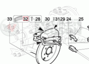 Klocek hamulcowy Kramer 1000019915