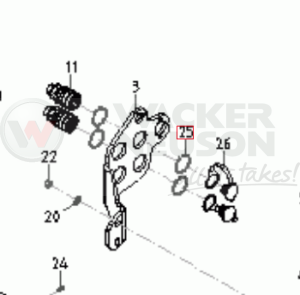 Pierścień zabezpieczający złącze hydrauliczne WL 1000092419