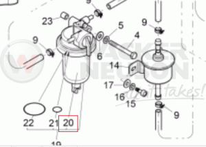 Separator filtra paliwa 03 01 EZ 1000106892
