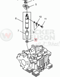 Uszczelka wtryskiwacza 1D81 5000104411 / 0104411