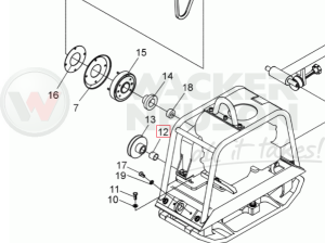 Pierścień falisty koła pasowego DPU BPU 5000047081 / 0047081
