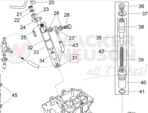 Uszczelka wtryskiwacza 1D81 5000217099 / 0217099