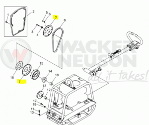 Koło napędowe BPU DPU 5000047280 / 0047280