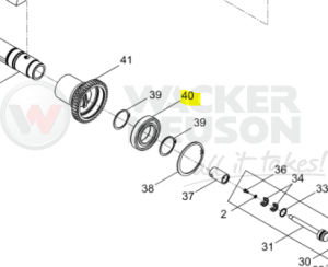 Łożysko wału wibratora BPUDPU 5000046366 / 0046366