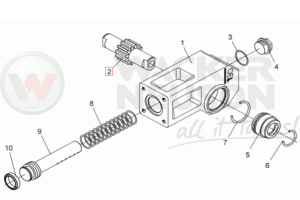 Wałek główki sterującej DPU 5000069726 / 0069726