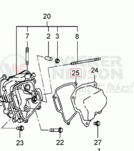 Uszczelka pokrywy zaworów WM170 5000156460 / 0156460