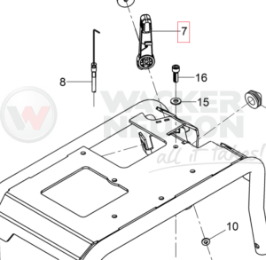Dźwignia gazu BPU DPU 5000203537 / 0203537