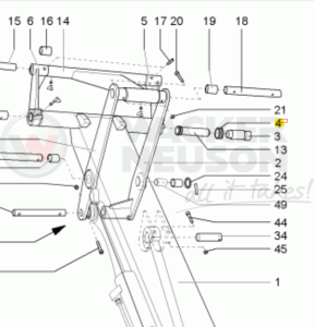 Zestaw uszczelnień Quick Hitch Kramer 1000105444