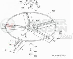 Ramię zacieraczki CRT 5200005110 / 0005110