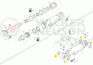 Uszczelka siłownika lemiesza ET 03 Z3 1000015707