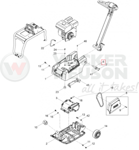 Oś dyszla DPU BPU 5000204120 / 0204120