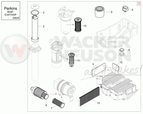 Zestaw przeglądowy ET 1000h 1000361442