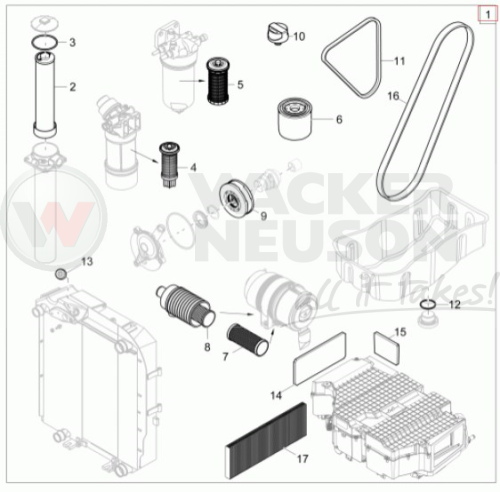 Zestaw przeglądowy ET 3000h 1000361451