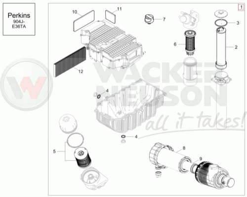 Zestaw przeglądowy ET 1000h 1000473695