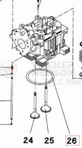 Uszczelka głowicy 1D81S (0,8mm) 5000094915 / 0094915