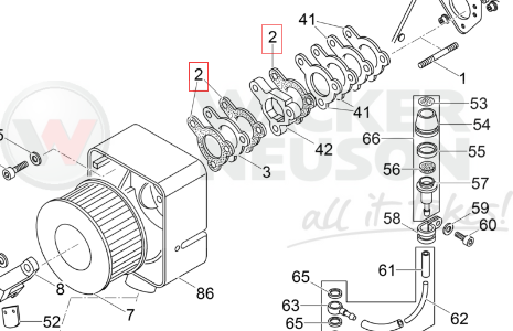 Uszczelka filtra powietrza 1D41S 5000104452 / 0104452