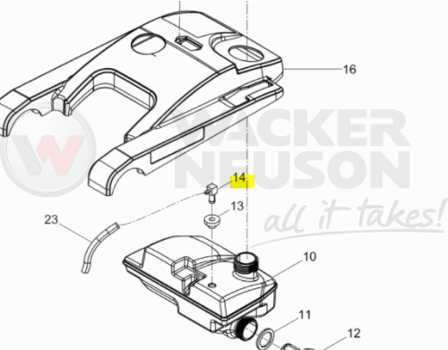 Króciec paliwa BS 5100066546