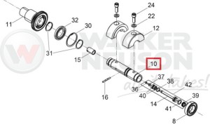 Wałek wibratora BPU DPU 5000220077 / 0220077