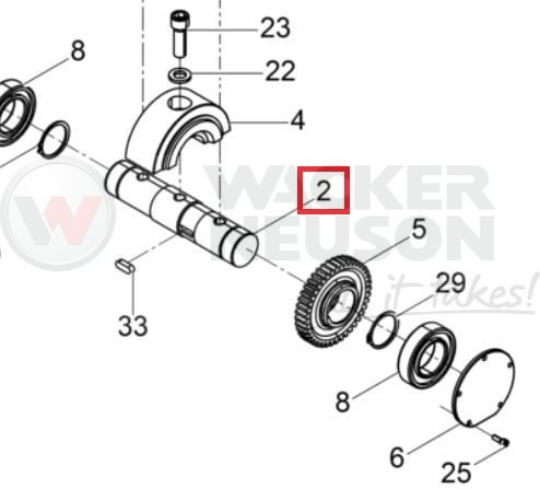 Wałek wibratora BPU DPU 5000220059 / 0220059