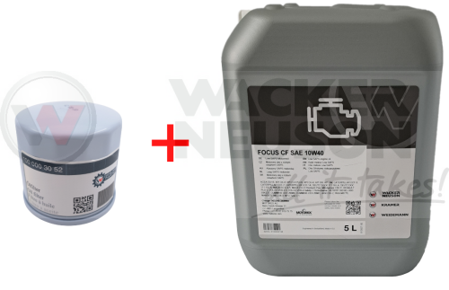 Filtr oleju silnikowego ET 03 04 1000003052 + Olej silnikowy FOCUS CF 10W40 5L 6100034153