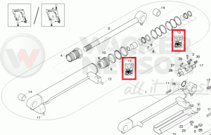 Zestaw uszczelnień 01 02 03 1000019159